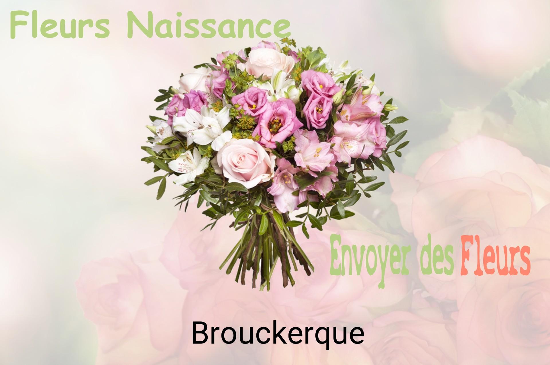 Bouquet de fleurs de naissance livré à Brouckerque